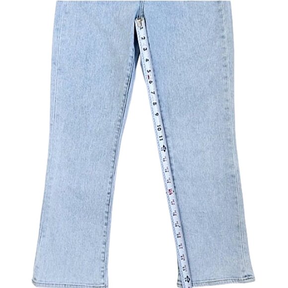 Veronica Beard Carly Kick Flare High Rise Jeans 27 Designer Denim Sky Blue - Picture 11 of 13
